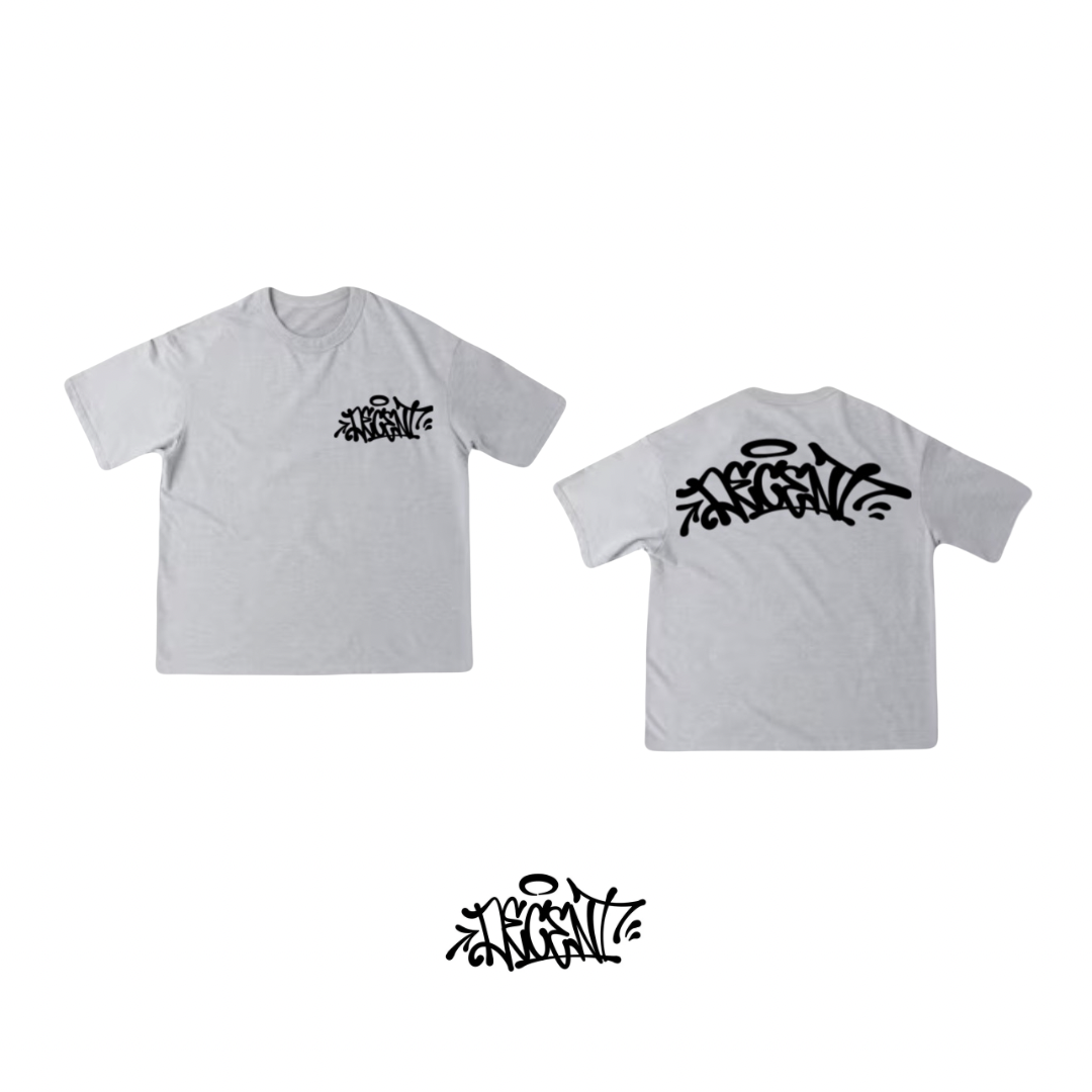 GRAFFITI V2 GREY BASICS TEE